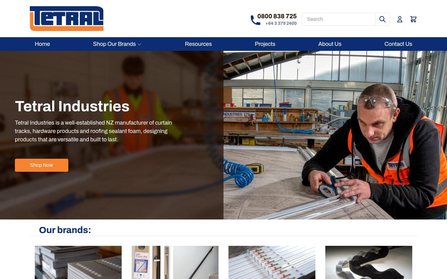 Tetral Industries Homepage